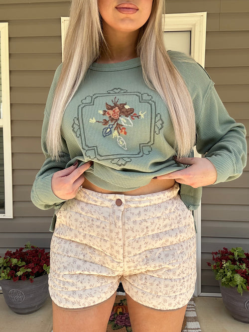 Bloom Stitch Shorts